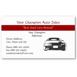 Professional Business Cards For New And Used Car Dealers ...